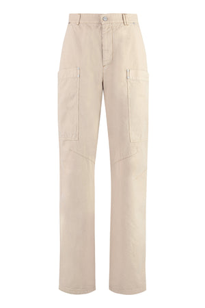 Multi-pocket cotton trousers-0
